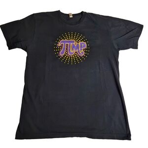 AMERICAN APPAREL Men's Graphic Tee Black 100% Combed Cotton Size Large L